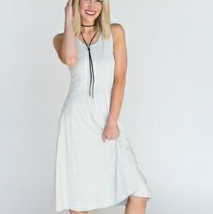 Heathered gray angelou dress